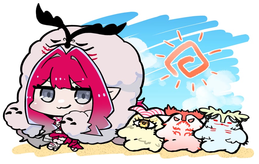 baobhan sith, cernunnos, oceanunnos, burnunnos, and succunnos (fate and 1 more) drawn by karakuchi_muusu