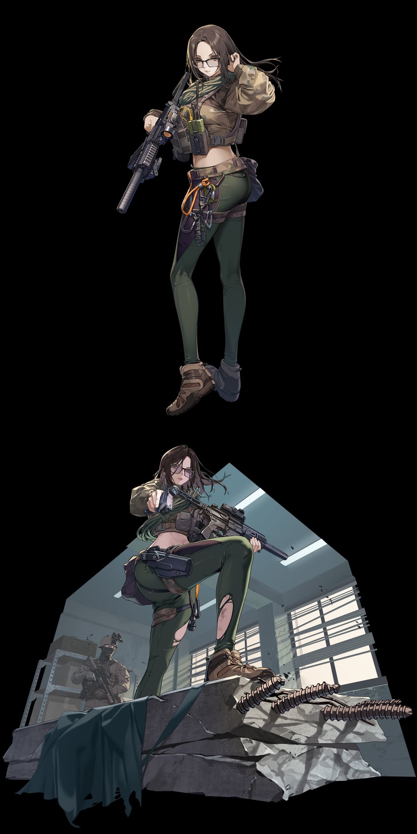 hecate (girls' frontline and 1 more) drawn by yitiao_er-hua
