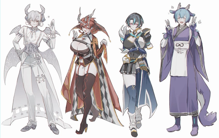 lovely labrynth of the silver castle, laundry dragonmaid, aluber, visas starfrost, and aluber the jester of despia (yu-gi-oh!) drawn by kurohibi