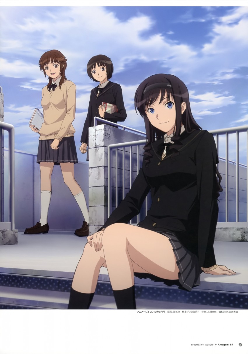 morishima haruka, tachibana miya, and sakurai rihoko (amagami) drawn by habe_tatari