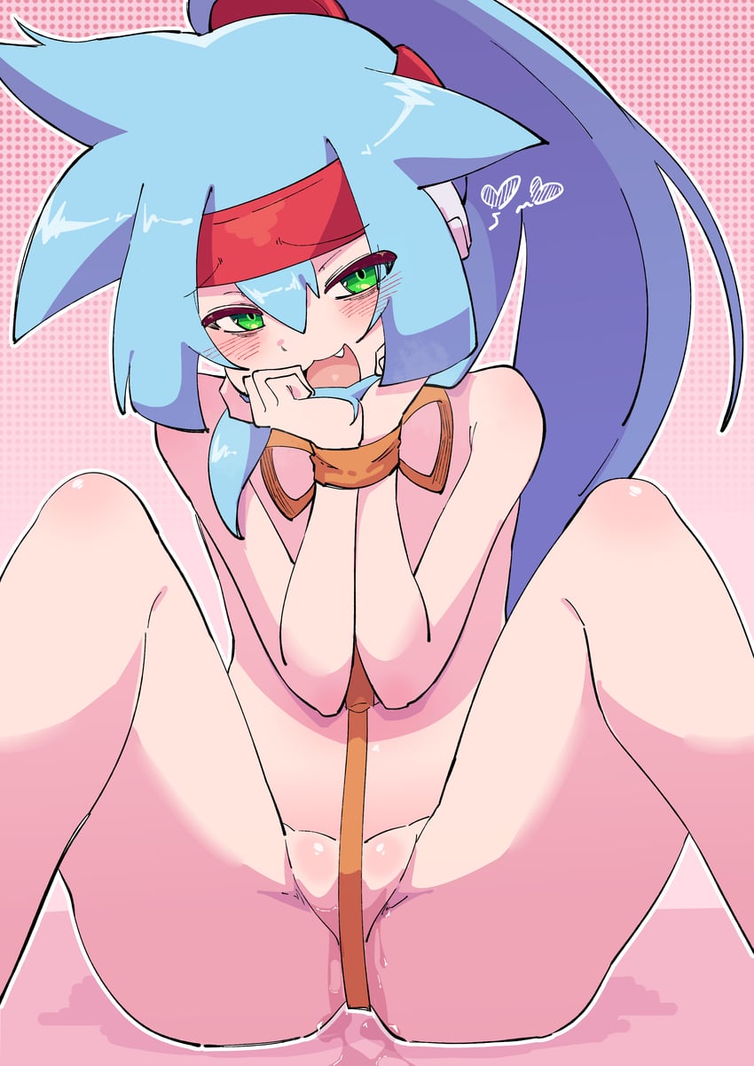 ashe (mega man and 2 more) drawn by buzzlyears
