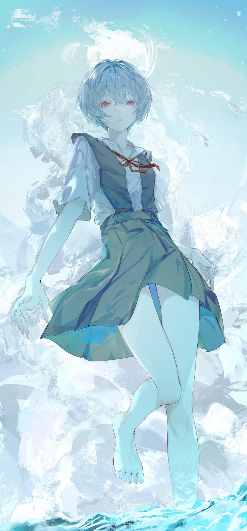 ayanami rei (neon genesis evangelion) drawn by suimin_(sui_0y0)