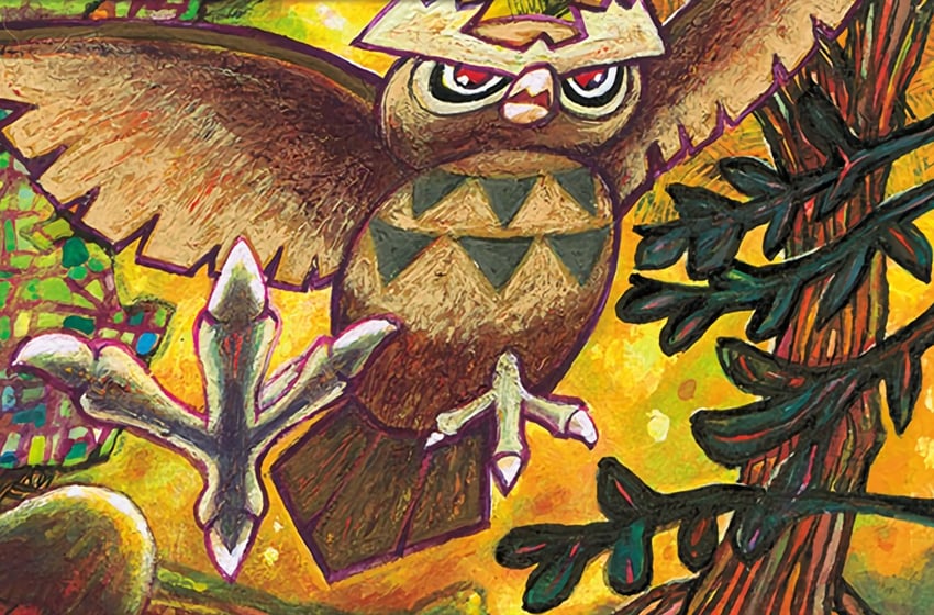 noctowl (pokemon and 1 more) drawn by komiya_tomokazu