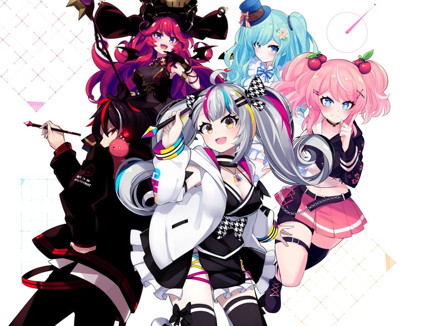 serotina and guinevere (indie virtual youtuber) drawn by akagi_(sk0127aho)
