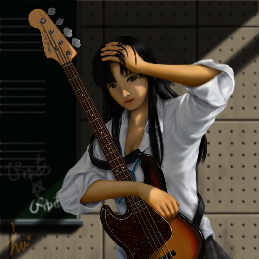 akiyama mio (k-on! and 1 more) drawn by ebi_(eeotoko)