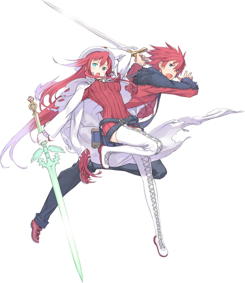 aty and rexx (summon night and 1 more) drawn by kuroboshi_kouhaku