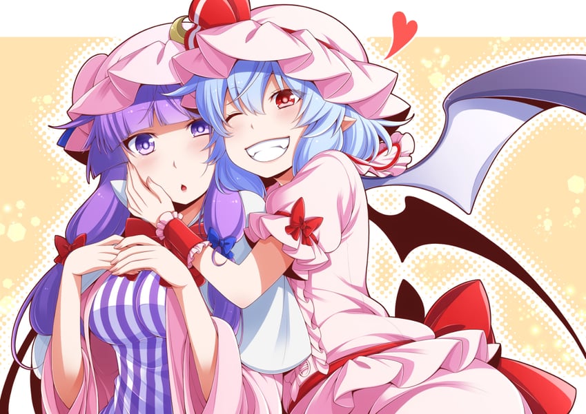 remilia scarlet and patchouli knowledge (touhou) drawn by eichi_yuu