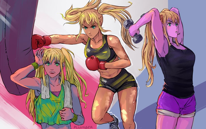 sakura hibiki (dumbbell nan kilo moteru?) drawn by vasiliy-plumber