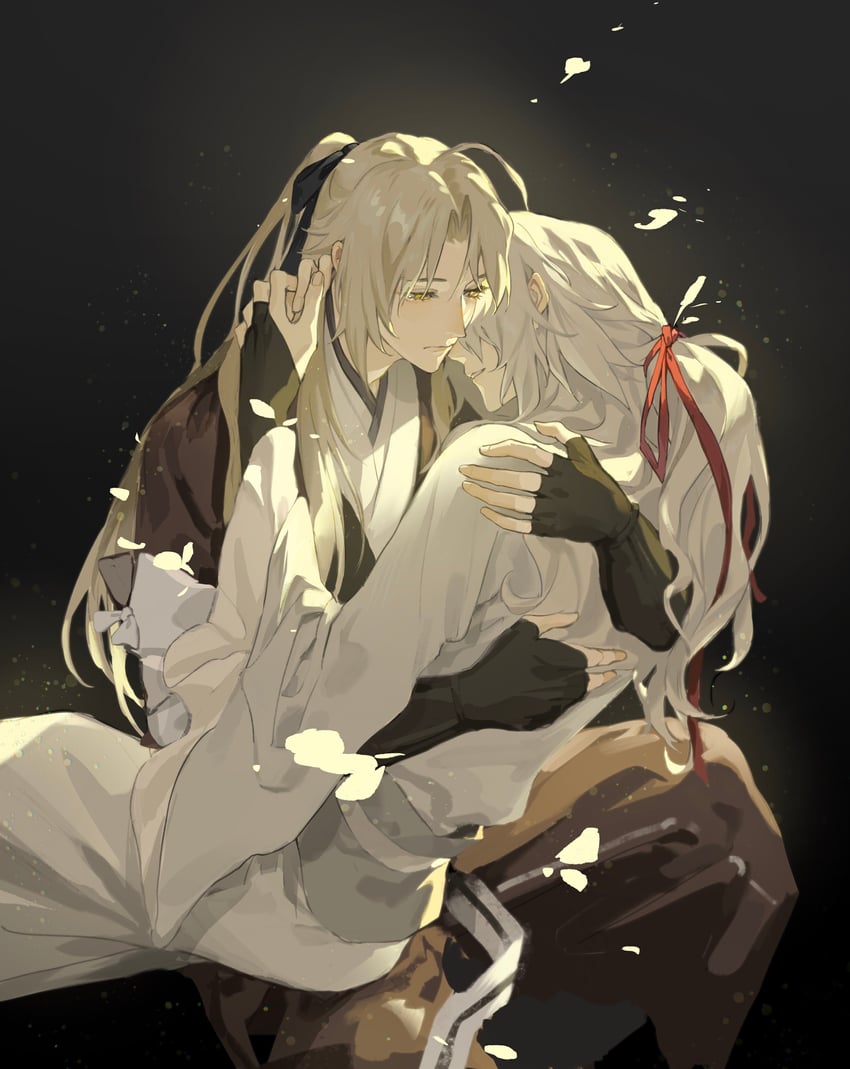 jing yuan and yanqing (honkai and 1 more) drawn by rikuluuu