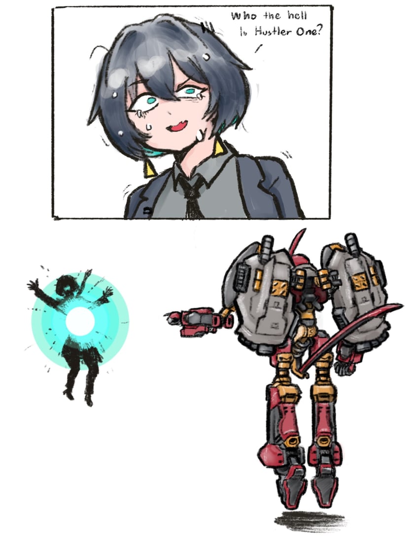 allmind, nineball, and nineball seraph (armored core and 3 more) drawn by zzorainov