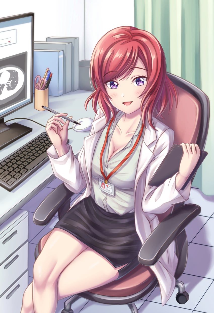 nishikino maki (love live! and 1 more) drawn by tsukimi_seiya
