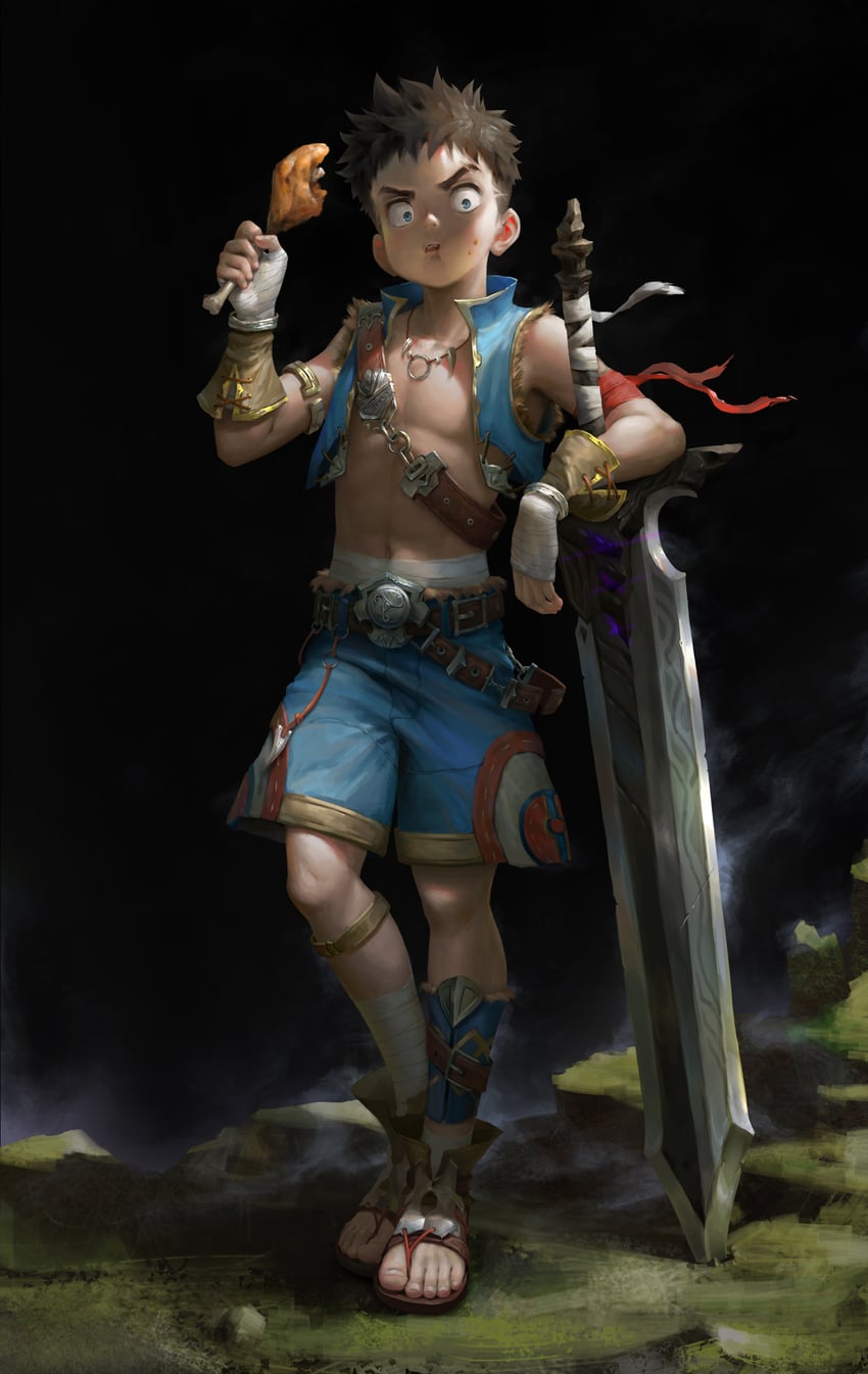 rex (xenoblade chronicles and 1 more) drawn by beitemian
