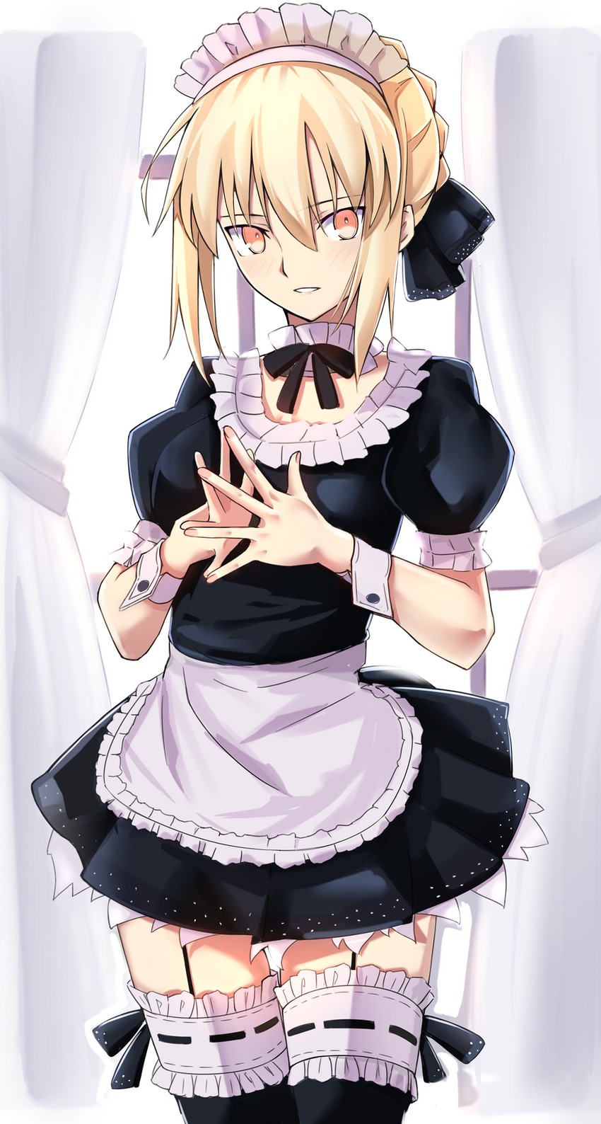 artoria pendragon and saber alter (fate and 2 more) drawn by yuchio