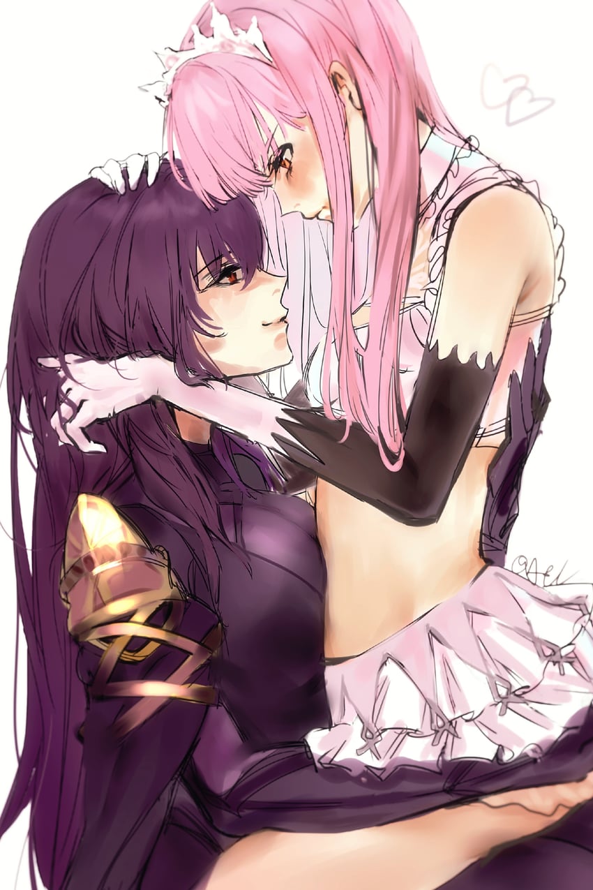 scathach and medb (fate and 1 more) drawn by mudadadandson