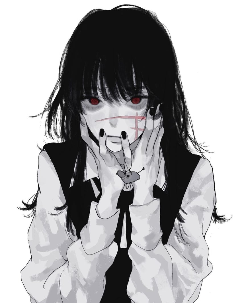 yoru and pochita (chainsaw man) drawn by sol_(memoryspaceofsol)