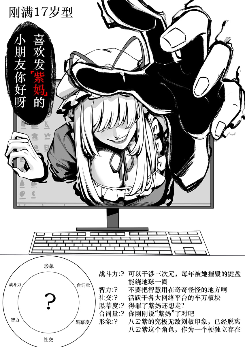 yakumo yukari (touhou and 1 more) drawn by yangsan_(2991076090)