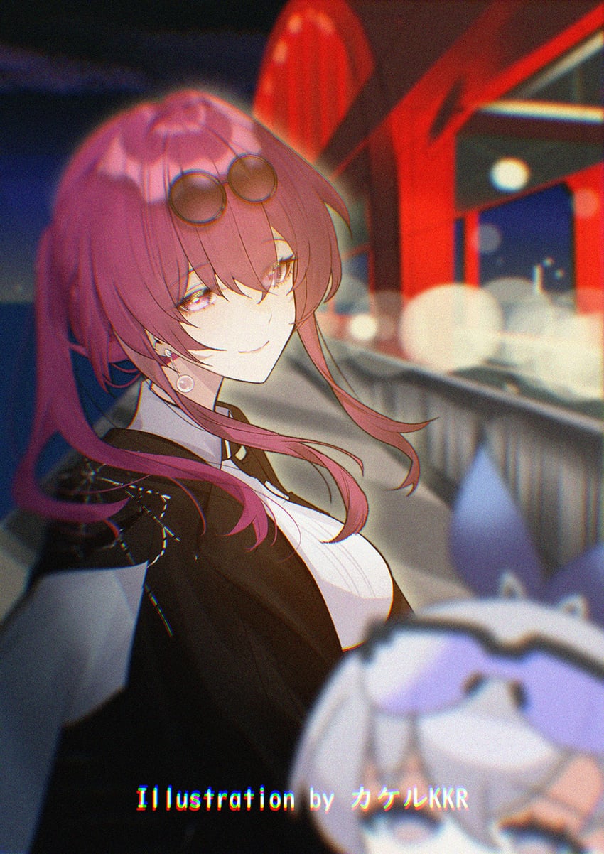 kafka and silver wolf (honkai and 1 more) drawn by srpzk
