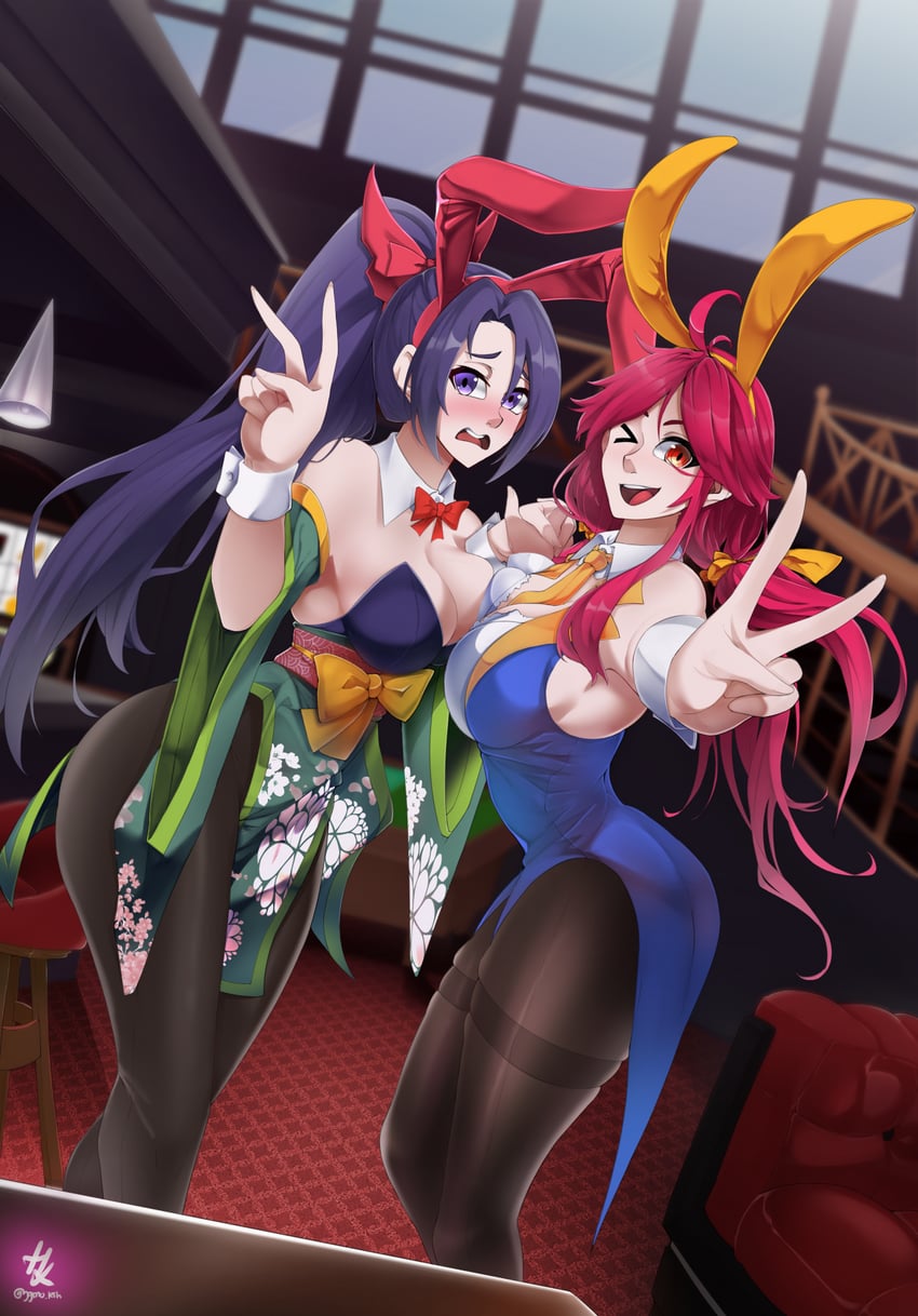 meira and kotohime (touhou) drawn by kazuhitodesu