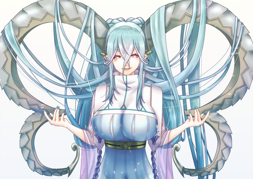 tiamat (fate and 2 more) drawn by chi_wa