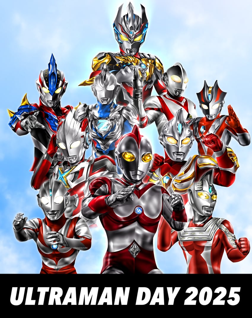 ultraman z, ultraman x, ultraman ginga, ultraman great, ultraman 80, and 6 more (ultra series and 9 more) drawn by hanejidyna86