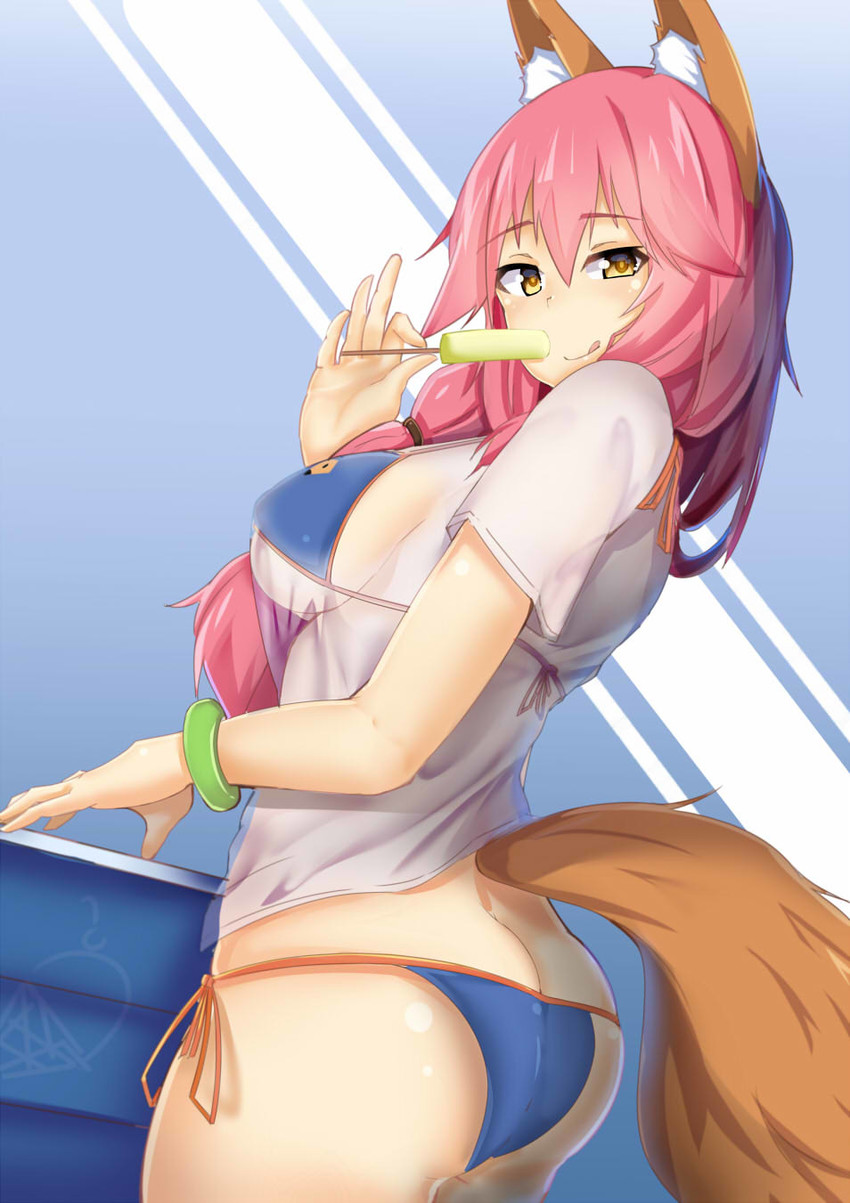 tamamo and tamamo no mae (fate and 2 more) drawn by myumi