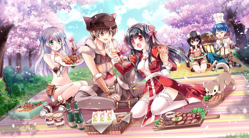 high priest, sniper, whitesmith, savage babe, and desert wolf (ragnarok online and 1 more) drawn by sakurano_ru