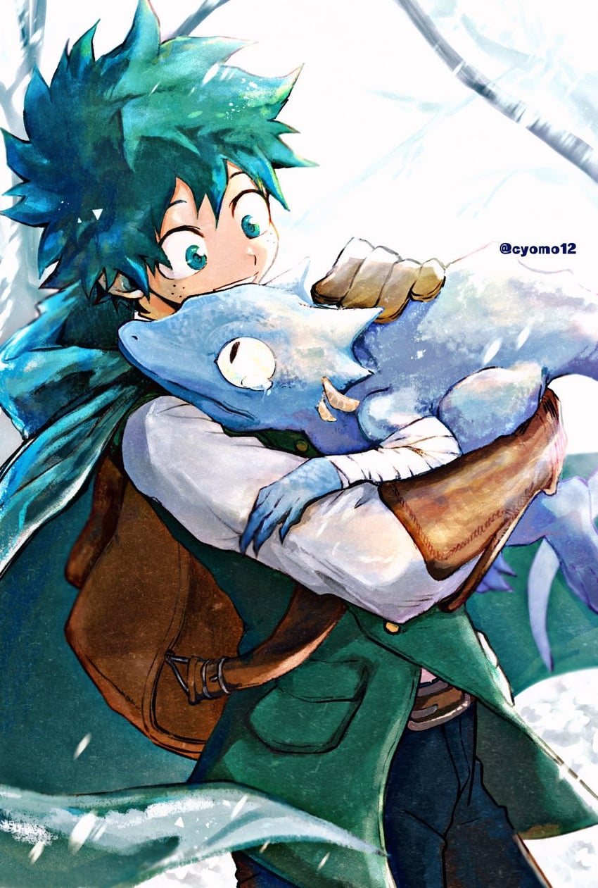 midoriya izuku (boku no hero academia) drawn by cho_mo_futoshi