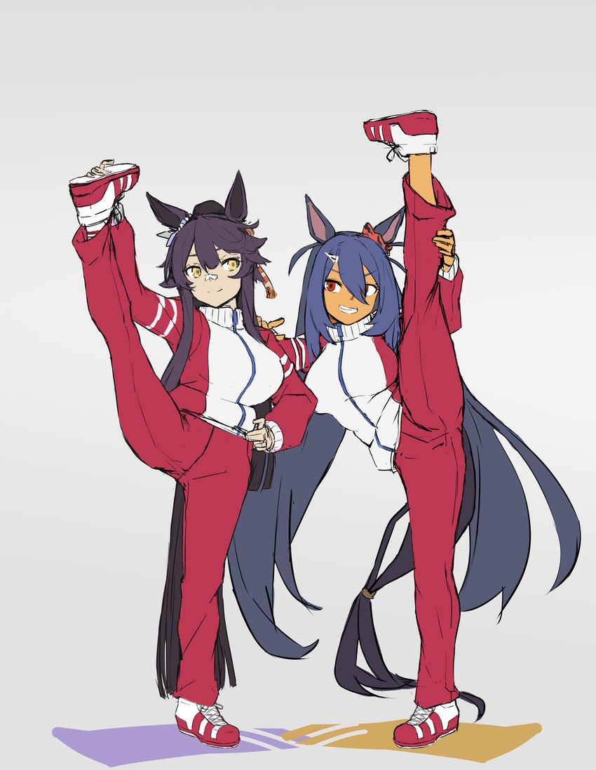 narita brian and hishi amazon (umamusume) drawn by mafuyu_no_mo