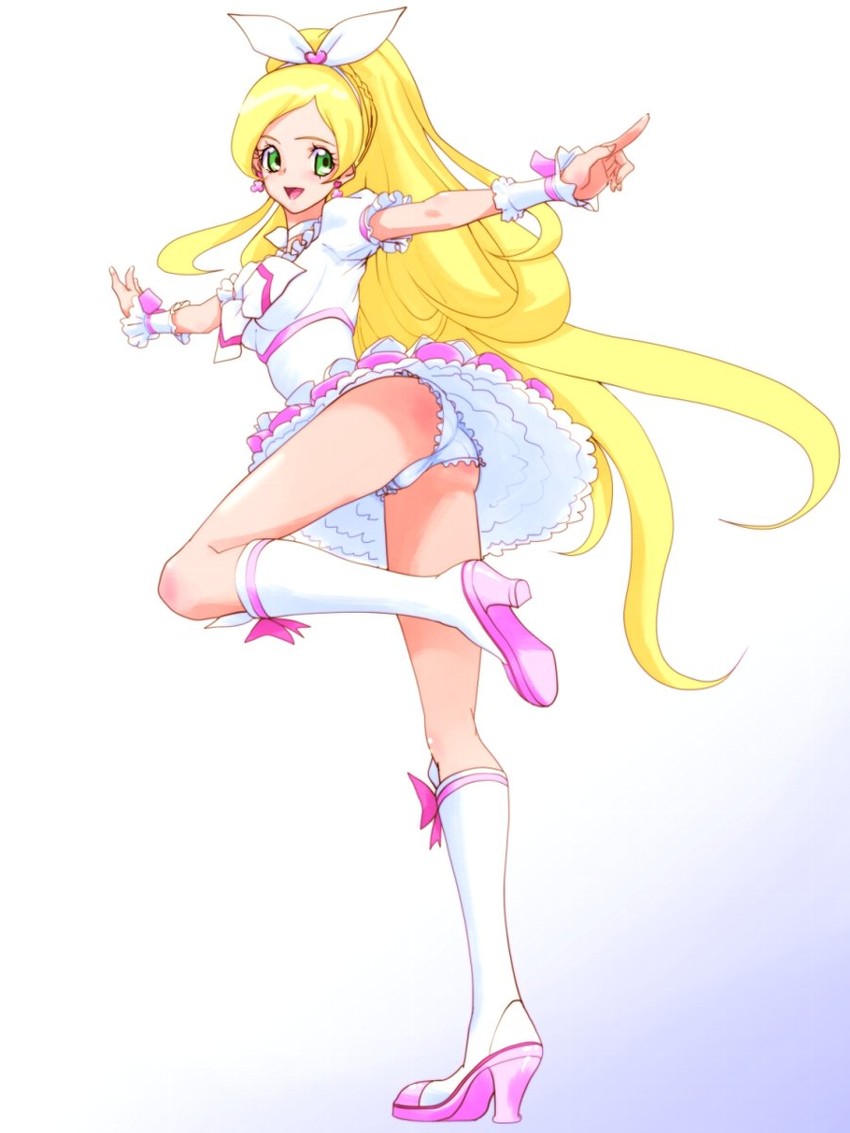 minamino kanade and cure rhythm (precure and 1 more) drawn by agahat