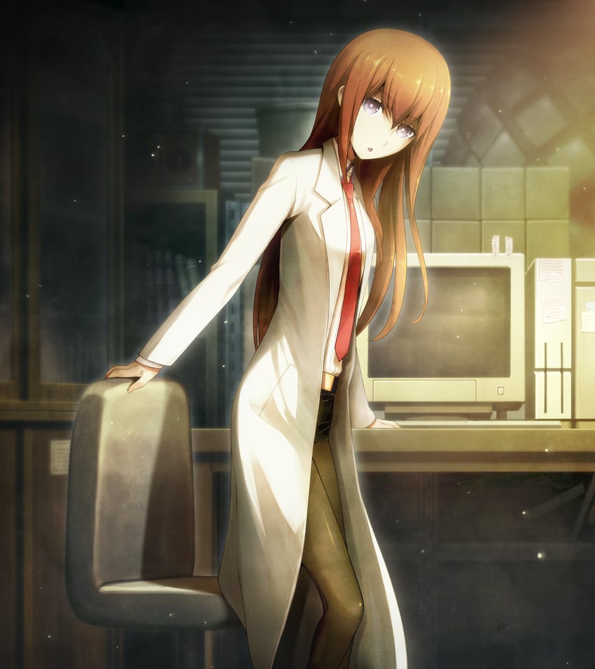 makise kurisu (steins;gate and 1 more) drawn by huke