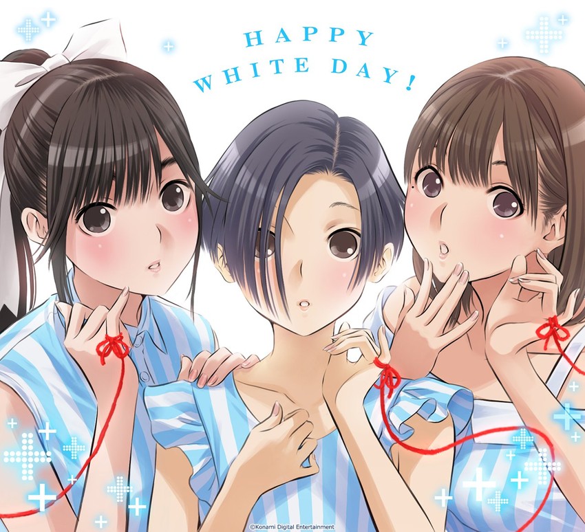 anegasaki nene, kobayakawa rinko, and takane manaka (love plus) drawn by mino_tarou
