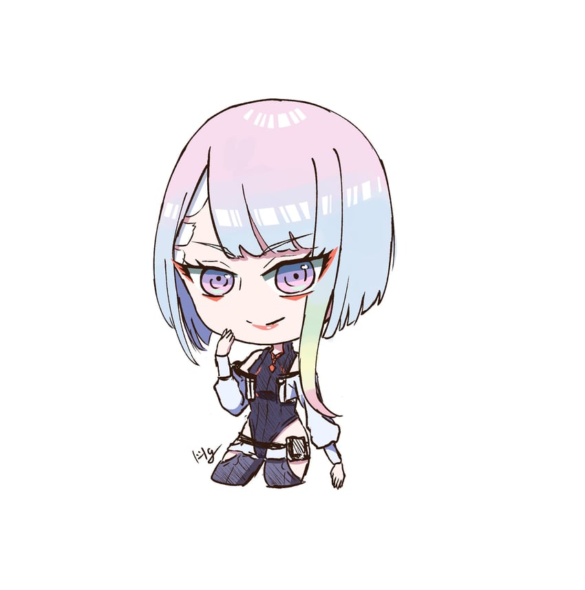 lucy (cyberpunk and 1 more) drawn by vickyhg_0420