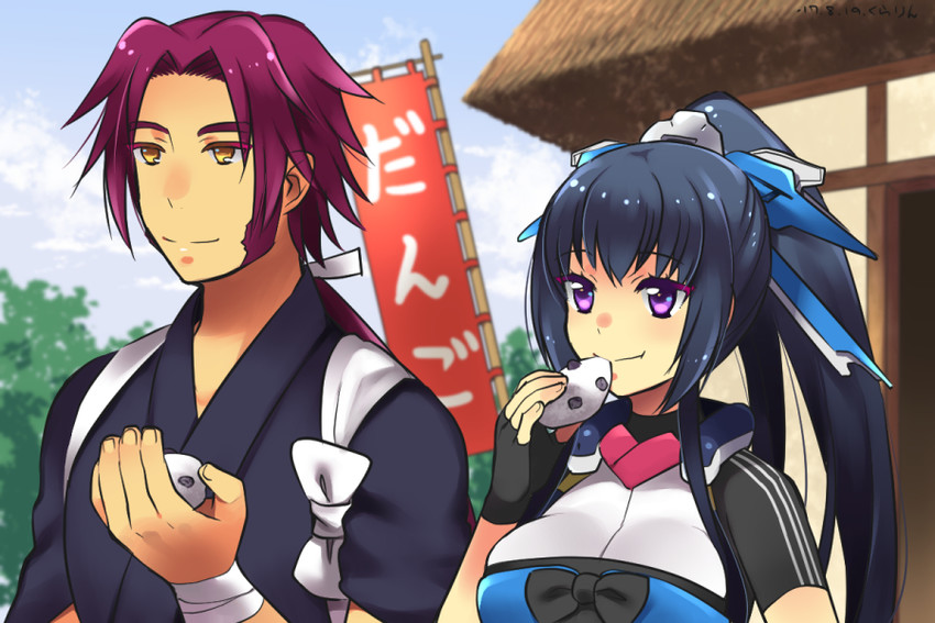 tonbokiri and honda futayo (touken ranbu and 2 more) drawn by kurarin