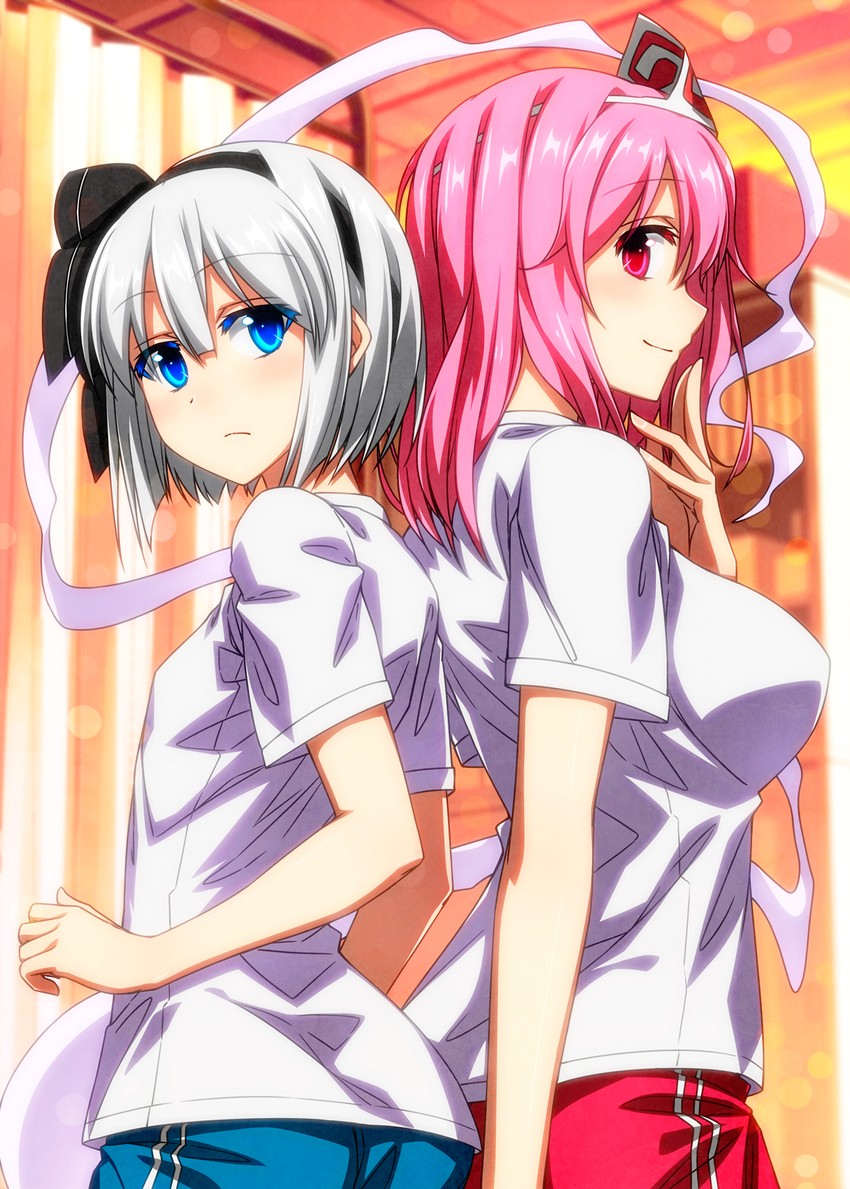 konpaku youmu and saigyouji yuyuko (touhou) drawn by sazanami_mio