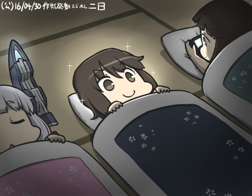 murakumo, hatsuyuki, and miyuki (kantai collection) drawn by hamu_koutarou