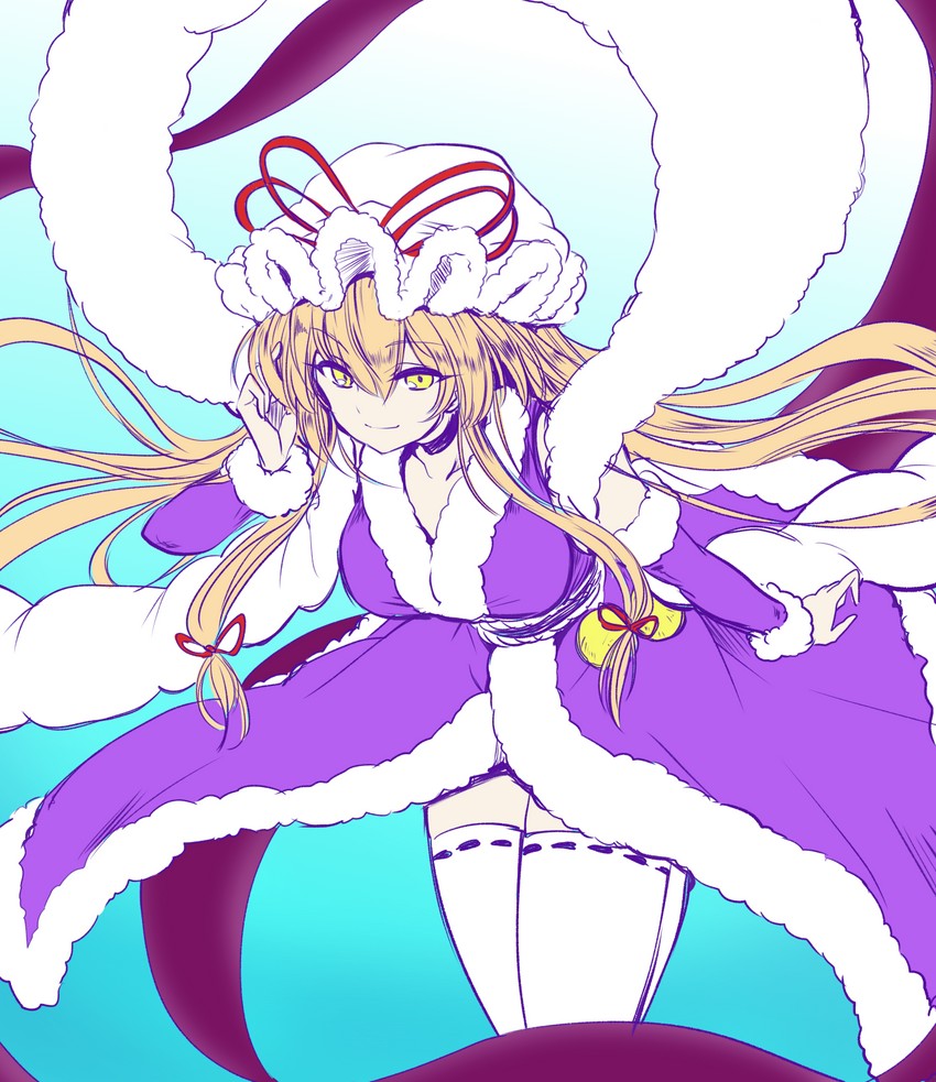 yakumo yukari (touhou and 1 more) drawn by efukei