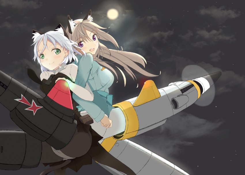 sanya v. litvyak and eila ilmatar juutilainen (world witches series and 1 more) drawn by kotora