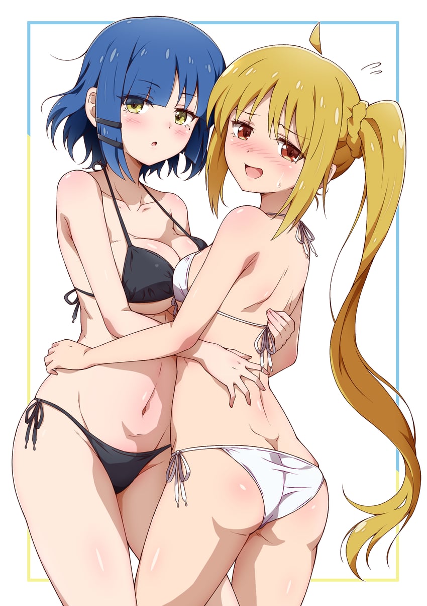ijichi nijika and yamada ryo (bocchi the rock!) drawn by eggman_(ni_tamagoex)