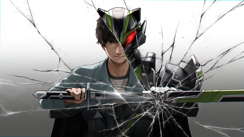 kamen rider tycoon, kamen rider tycoon bujinsword, and sakurai keiwa (kamen rider and 1 more) drawn by osusime17