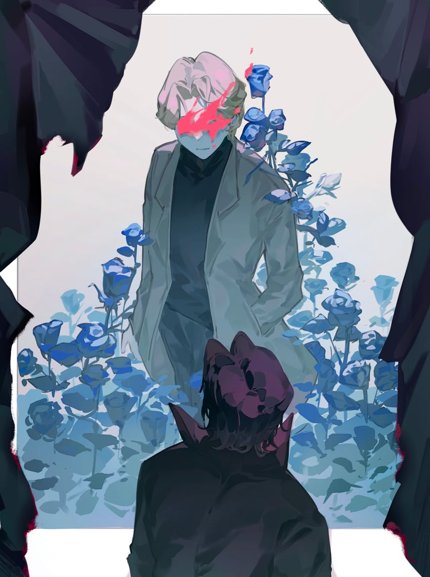 johan liebert and tenma kenzou (monster) drawn by fiiish_shih and yonghu7517021734