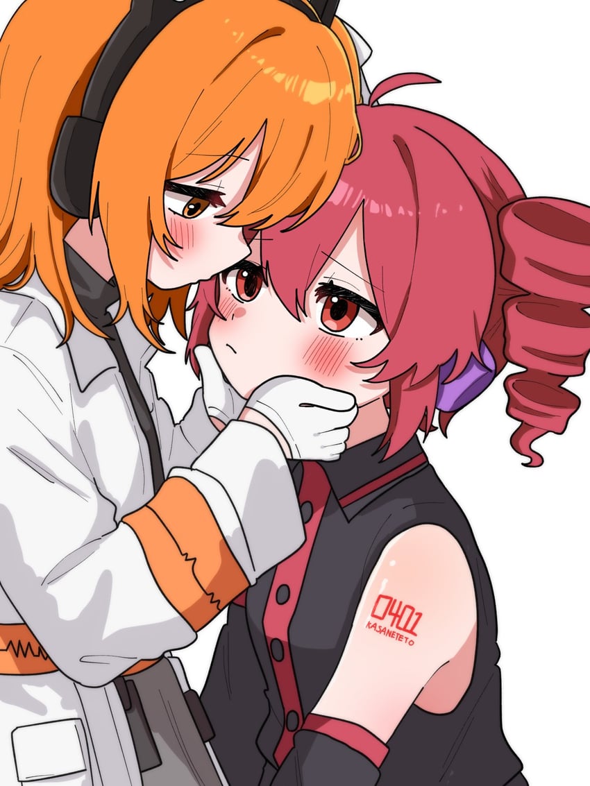 kasane teto and adachi rei (utau and 1 more) drawn by haru_maron