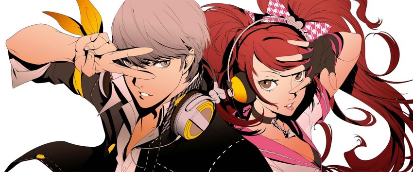 narukami yu and kujikawa rise (persona and 3 more) drawn by soejima_shigenori