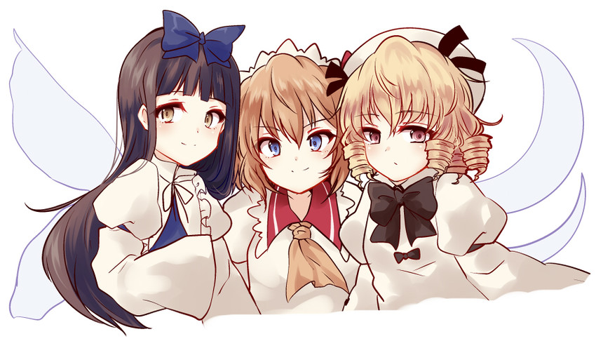 star sapphire, luna child, and sunny milk (touhou) drawn by uranaishi_(miraura)