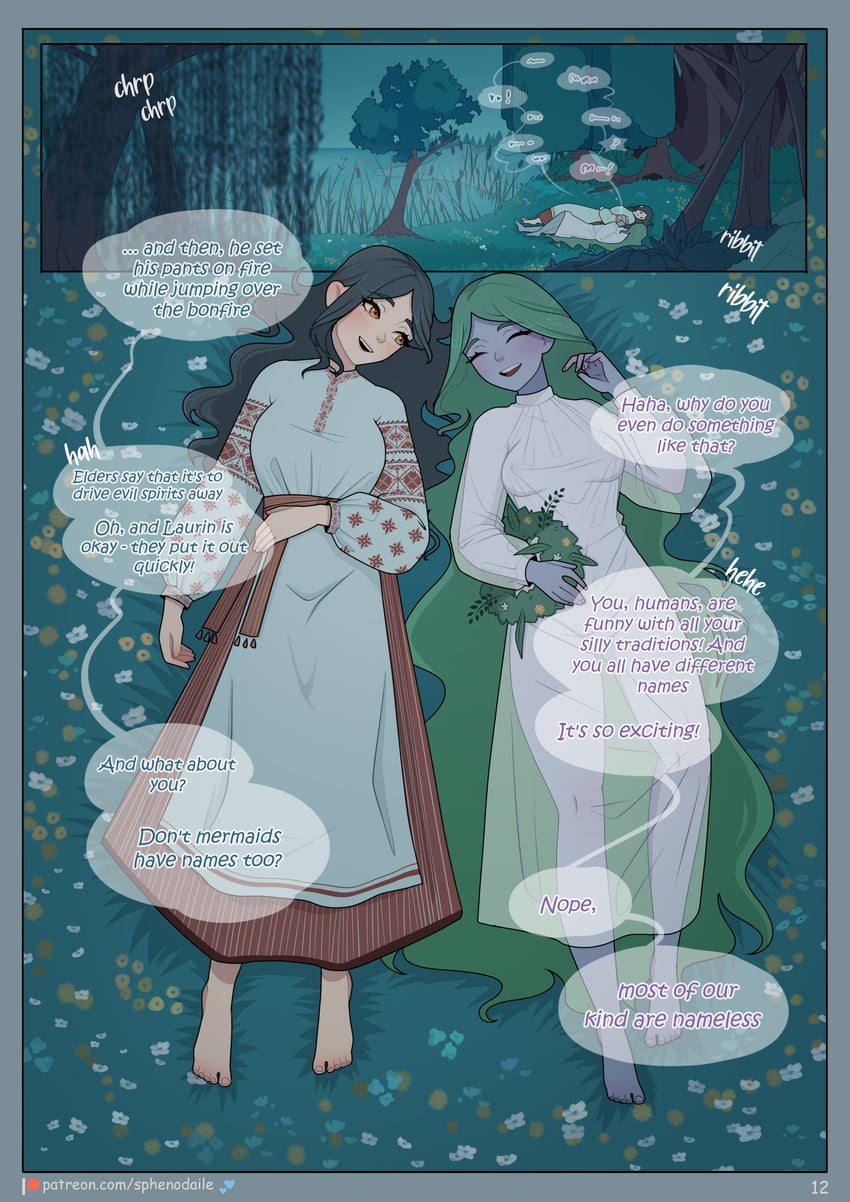 mavka, olesya, and lilea (original and 1 more) drawn by sphenodaile