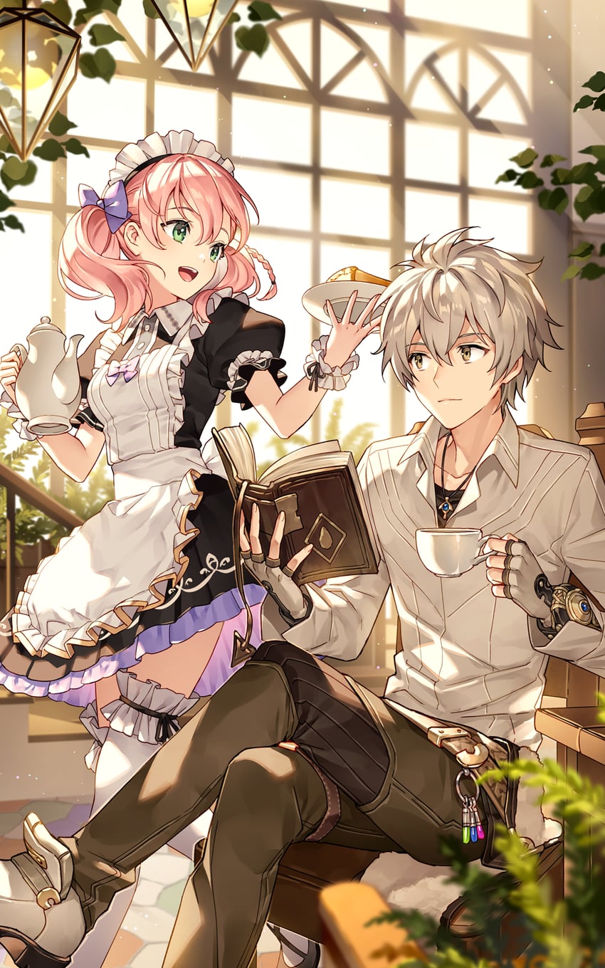 escha malier and logix ficsario (atelier and 2 more) drawn by nardack