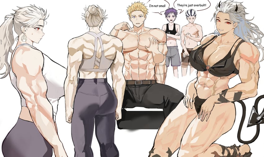 noi, shin, ebisu, and fujita (dorohedoro) drawn by park_ongjol