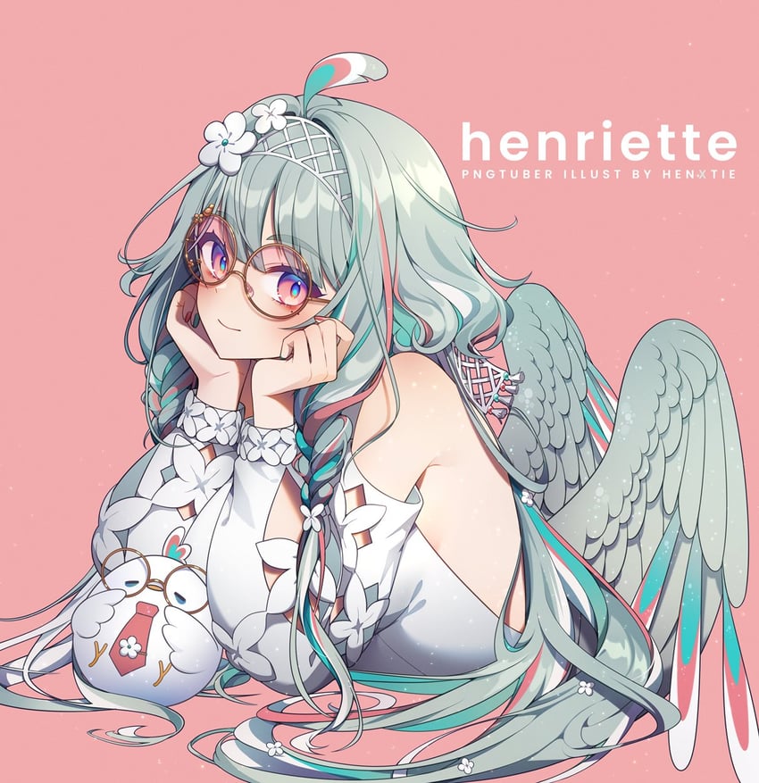 hen-tie (indie virtual youtuber) drawn by hen-tie