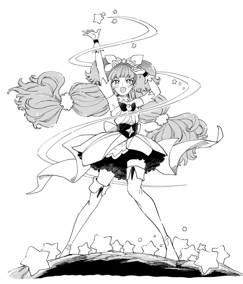 amanogawa kirara and cure twinkle (precure and 1 more) drawn by sharumon