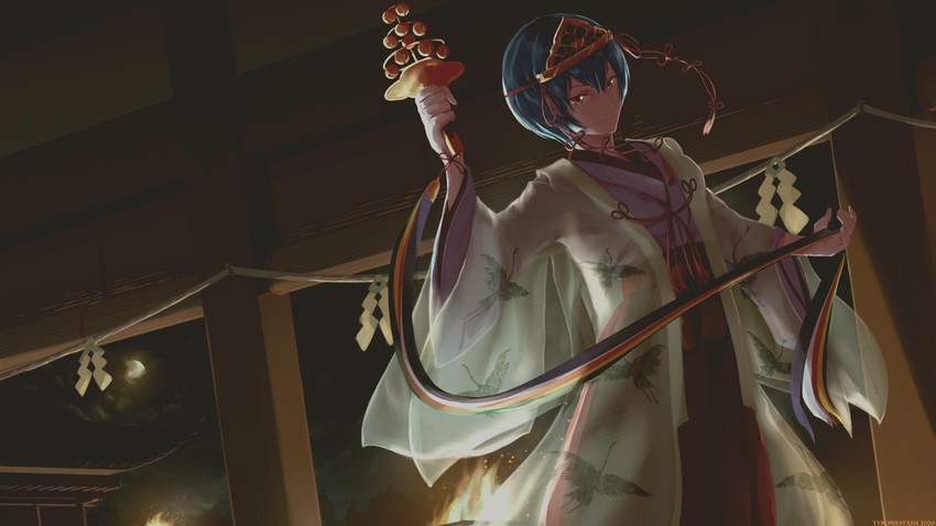 ayanami rei (neon genesis evangelion) drawn by tyrone