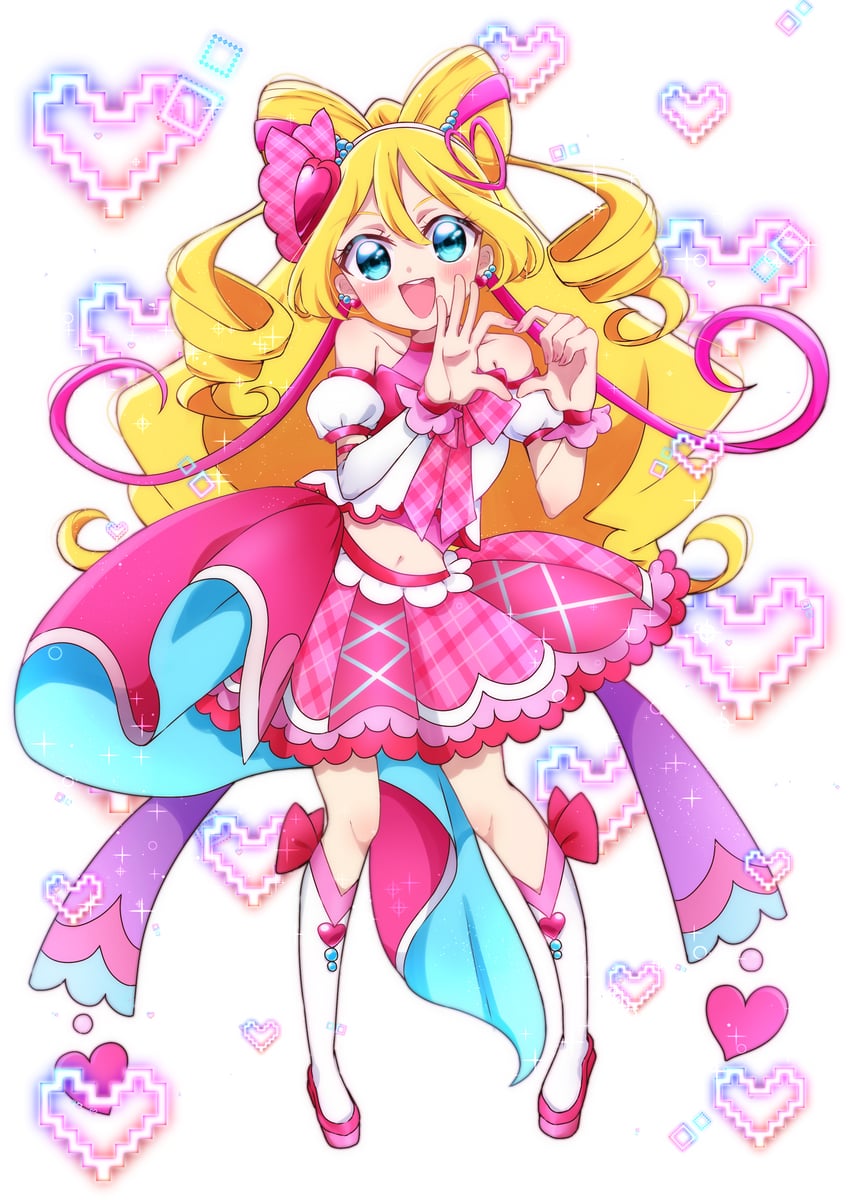 sakura uta and cure idol (precure and 1 more) drawn by hakumai_konatsu